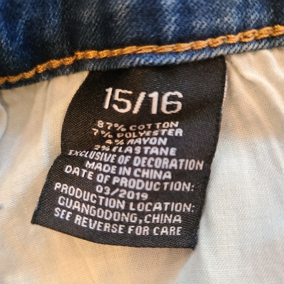 Red Bottoms Junior Jeans Size  15/16 - Picture 7 of 8